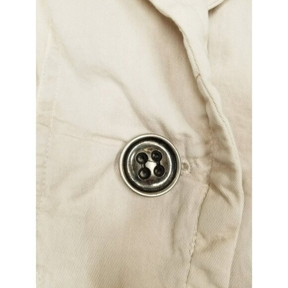 Zara TRF Chic Femme Beige Blazer Jacket With Rosette & Polka Dot Trim Size S - Picture 9 of 12